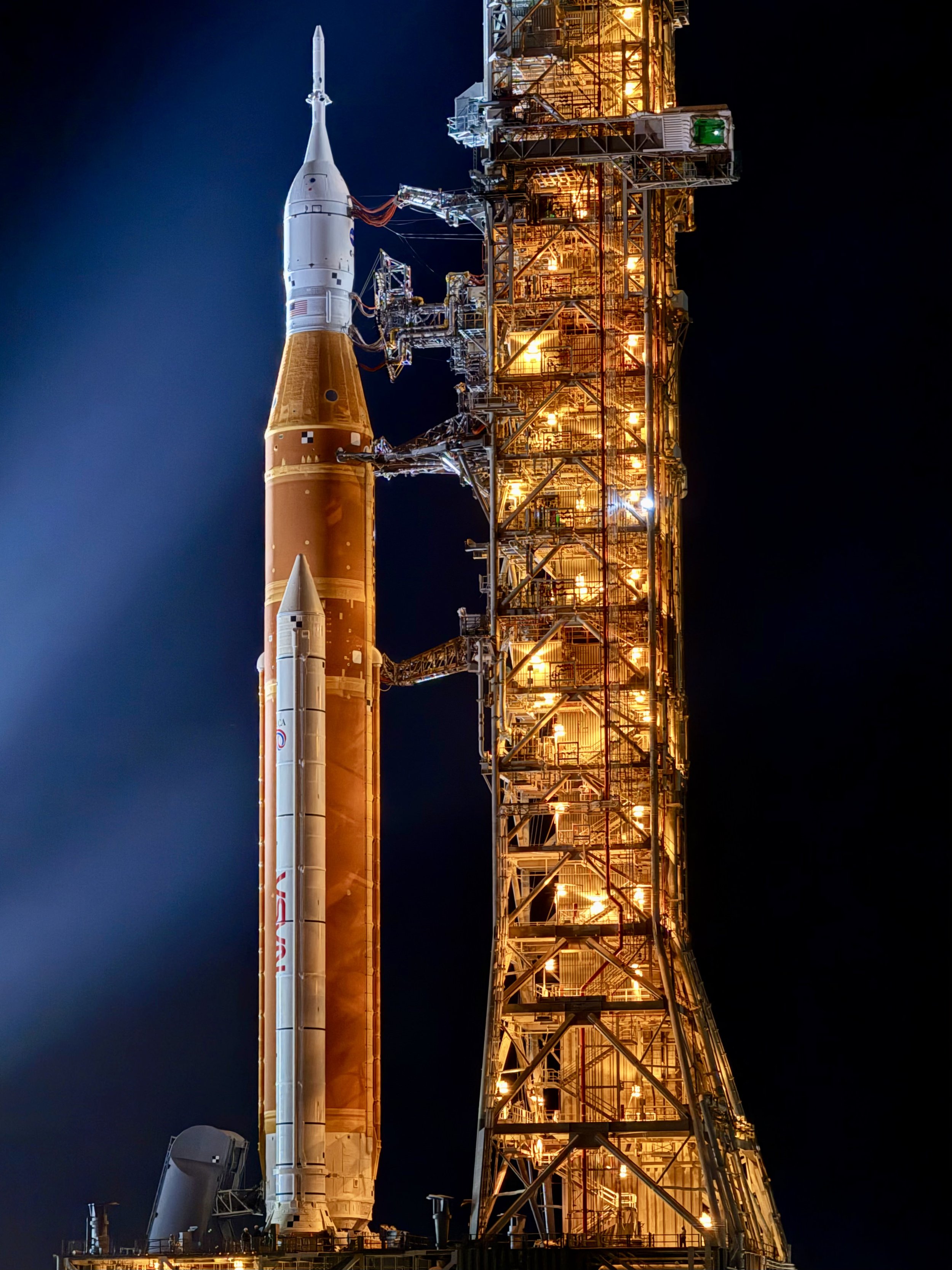 Artemis II Roll Out Close Up